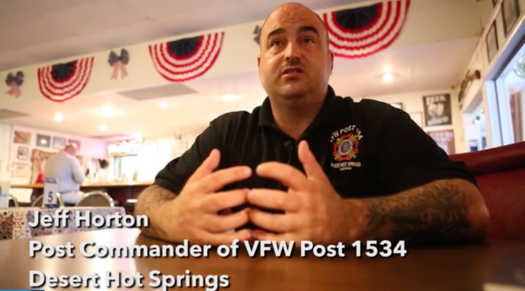 Jeff Horton Post Commander of VFW Post 1534 Desert Hot Spring